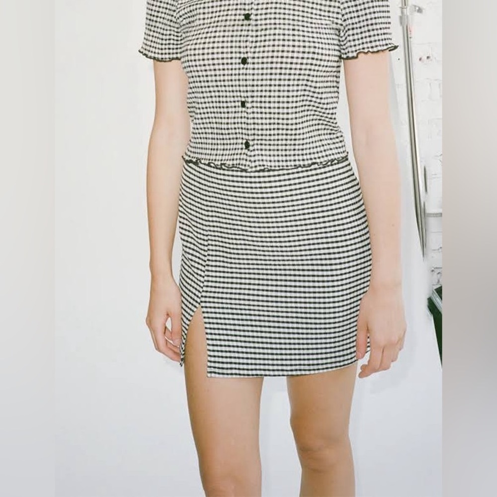 Lisa Says Gay! Gingham Sabrina Blouse and Sissi Skirt Set XS